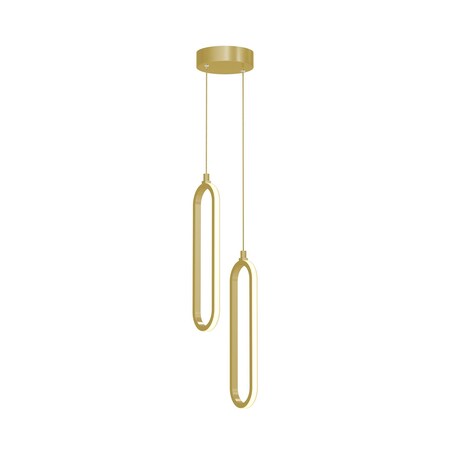 Afx Sienna 12-in. 2-Light LED Pendant - Gold SIEP12LAJD1GDRND2